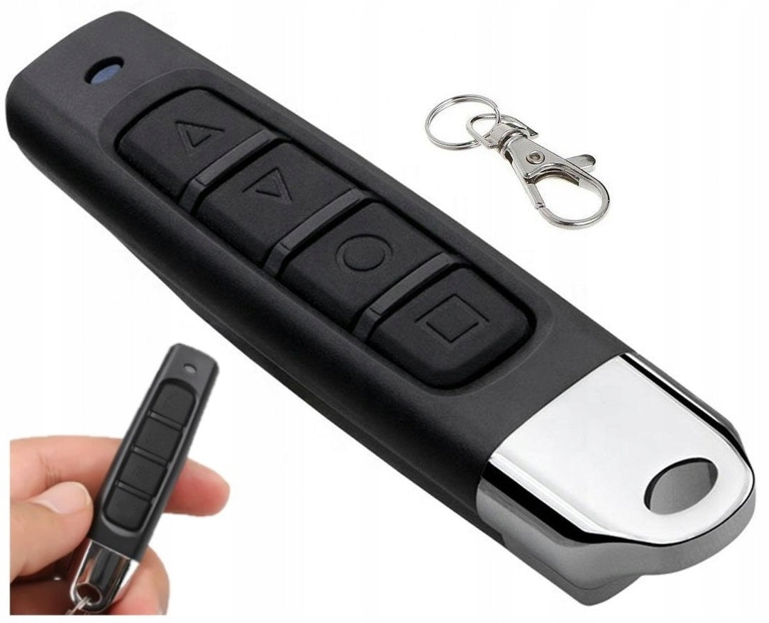 Telecomanda universala auto-copiere, Zola®, pentru poarta electrica, cu 4 butoane, neagra, raza de actiune 50-100m Telecomanda universala auto-copiere, Zola®, pentru poarta electrica, cu 4 butoane, neagra, raza de actiune 50-100m